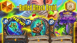 NEW Attack Druid Deck Got Buffed And it's So Much Better At Escape from Violet Hold | Hearthstone
