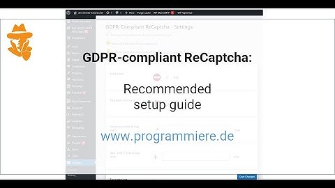 Setup GDPR compliant ReCAPTCHA