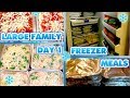 LARGE FAMILY FREEZER MEALS | DAY TWO | 26 DINNERS, 21 BREAKFASTS, 16 LUNCHES!