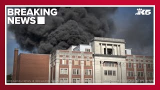 Temple Theatre catches fire in Tacoma