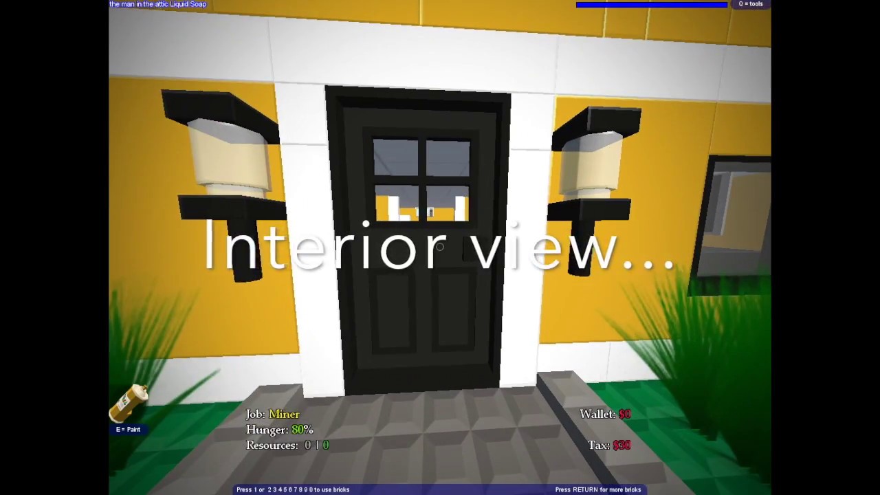 (OLD ONE, CHECK NEWEST ONE) Blockland | Tezuni's Blue CityRPG | My house!