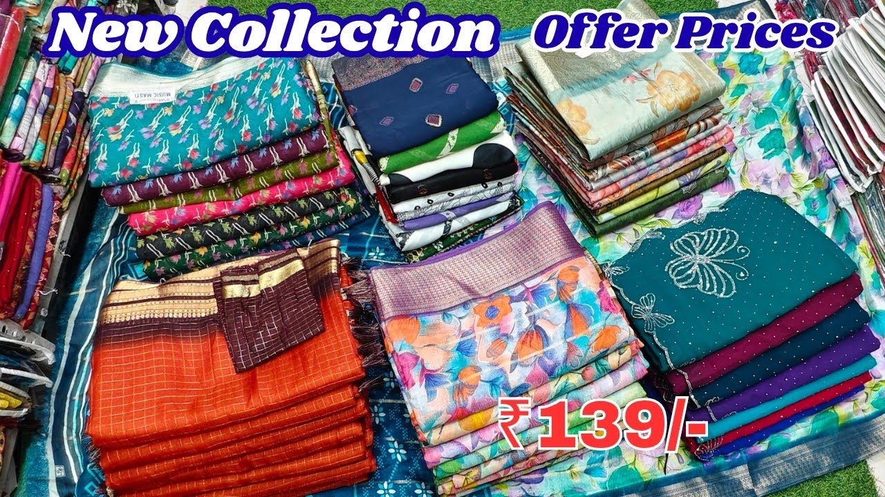 Madina Wholesale sarees|Marriage New Collection Offer Prices ₹139/- NO GST Madiha Textiles.
