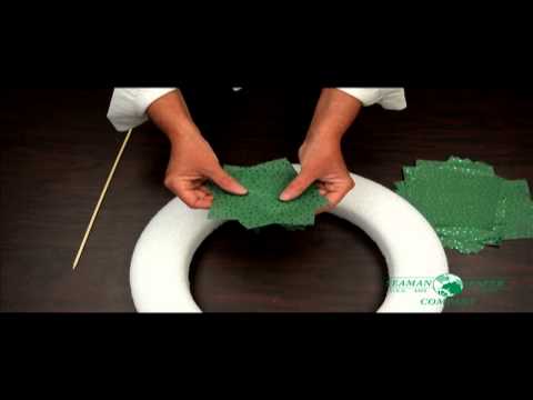 Wie man ein Tissue-Papier Kranz machen