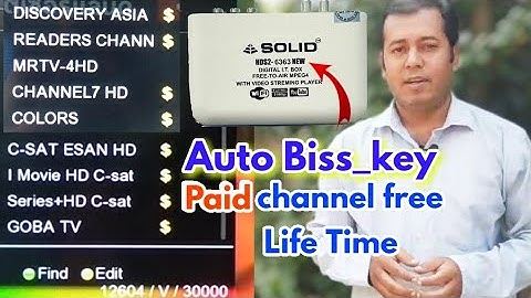 Solid 6363 New Box Auto Bisskey software. Channel free for life time