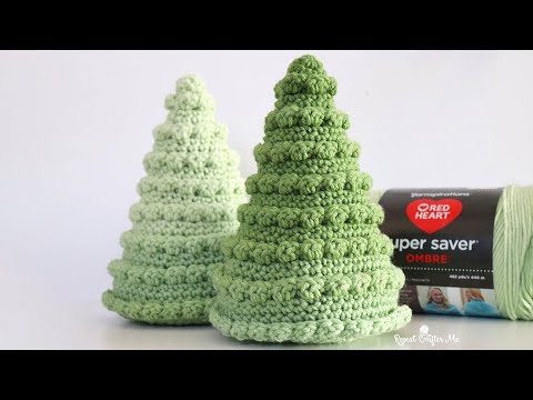 Crochet Ombré Christmas Trees