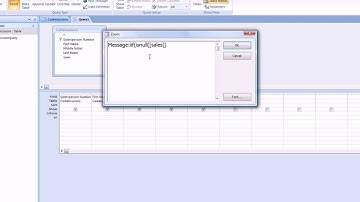 Access - IsNull Function