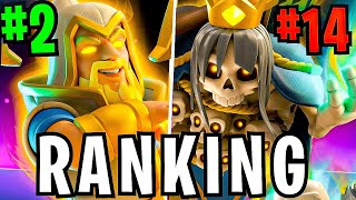 ALL 14 Clash Royale HEROES RANKED from WORST to BEST