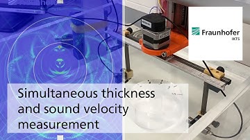 Simultaneous thickness and sound velocity measurement