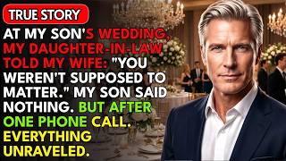 At My Son's Wedding, My Daughter In Law Told My Wife You Weren't Supposed To Matter Here mp4
