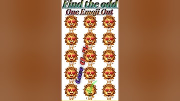 FIND THE ODD ONE OUT😂82 | EMOJI QUIZ #howgoodareyoureyes #emojichallenge #puzzlegame #quiz