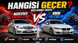 Hangi̇si̇ Geçer ? Bmw F30 N13 170 Hp 8 Zf Vs W204 Mercedes C180 M274 156 Hp 7 G-Tronic