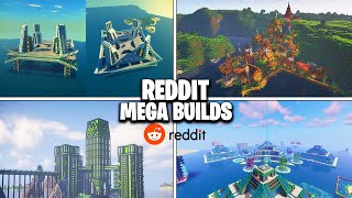 Reacting to the BEST BUILDS on r/MinecraftBuilds Reddit!