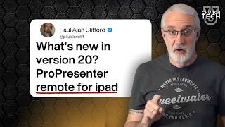 ProPresenter Tutorial: What's new in version 20 pt. 3 (ProPresenter remote for iPad)