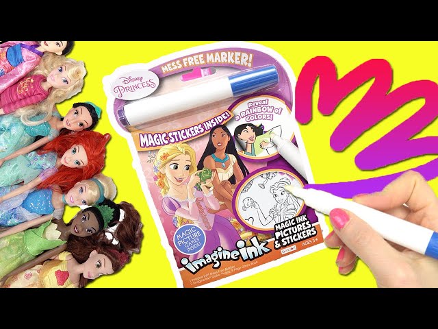 CapCut_disney mystery coloring book markers