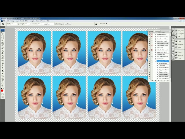 Adobe photoshop passport size photo actions free download