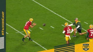 Mid-Range? Aaron Rodgers Shows Off LONG-Range Accuracy | Packers Family Night
