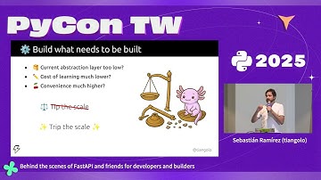 Keynote: Behind the scenes of FastAPI and friends for developers and builders – PyCon Taiwan 2025