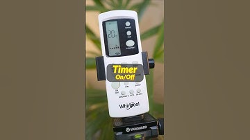 Whirlpool AC Remote Control Guide ❄ On/Off Timer ❄ #shorts #remotecontrol #airconditioner