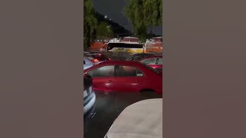 así se inunda cada año en la avenida Ignacio Zaragoza CDMX #inundación #lluvia