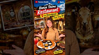Hunza Theme Restaurant in Rawalpindi | Amazing Food &amp; Ambience | Food Vlog #shorts