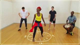 Fiveish Minute Dance Lesson   African Dance Lesson 3 Dancing on the Clock