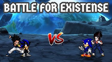 Seelkadoom & Gogeta(all form) VS Shadic & Vegito(all form) in Jump Force Mugen.