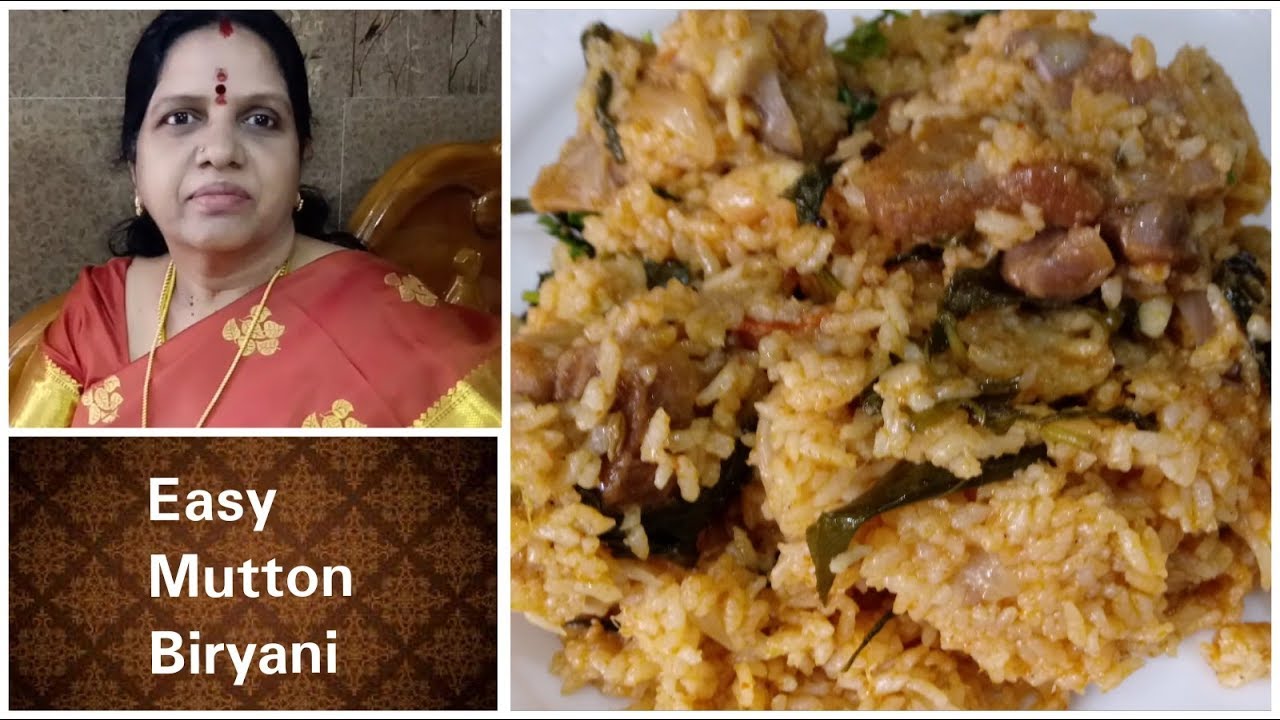 Easy Mutton Biryani {In Pressure Cooker}//AMMA style//TAMIL