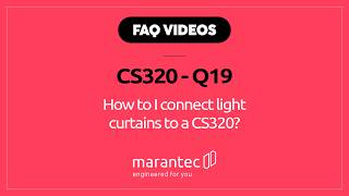 Marantec UK - FAQ Videos - CS320 - Q19. How to I connect light curtains to a CS320
