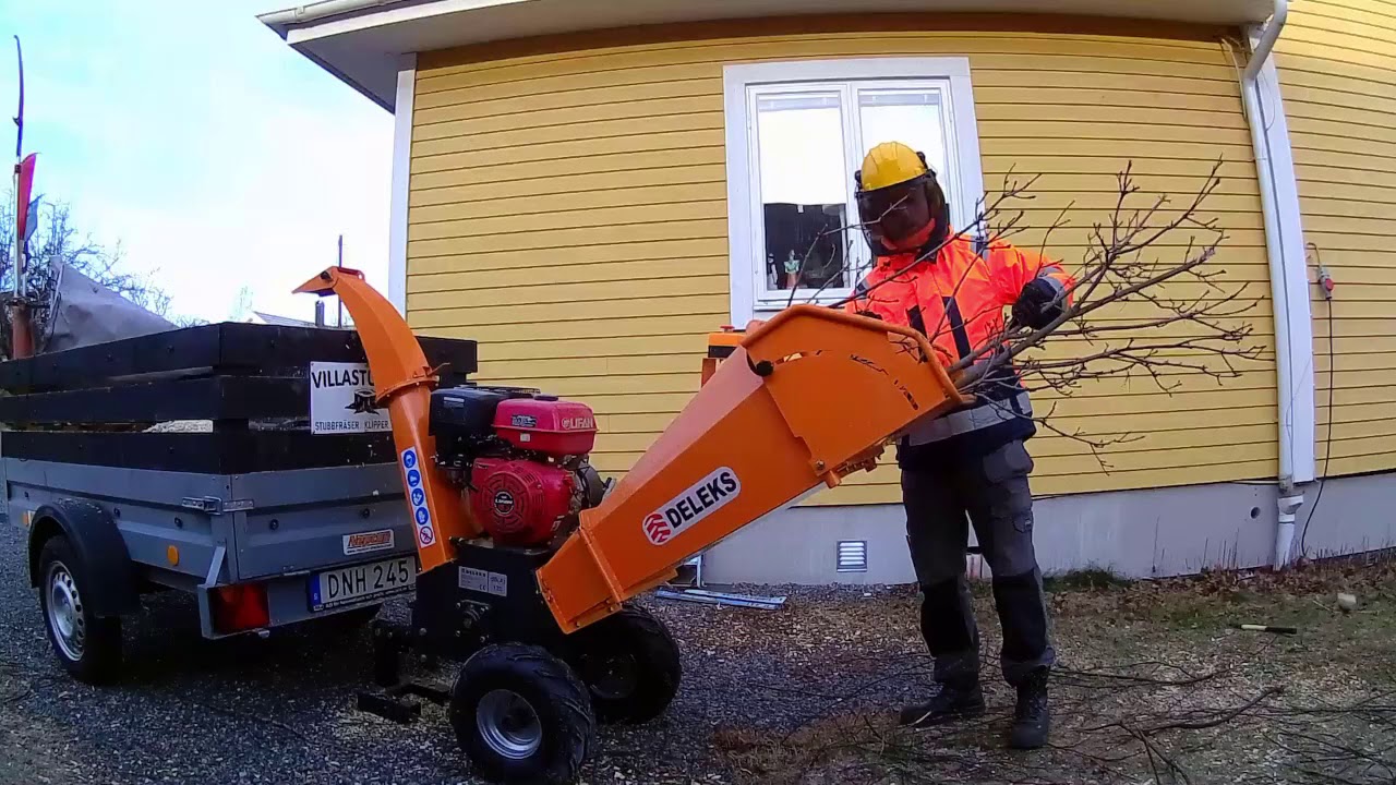 Deleks DK800 15hp wood chipper YouTube
