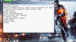 avast premier 2014 untill 2050 easy way