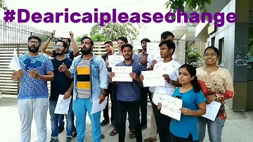 #dearicaipleasechange | protest for reforms @ICAIfaridabad