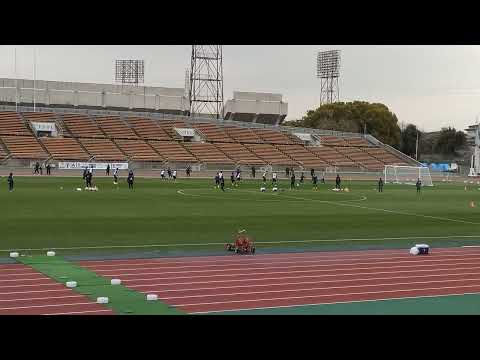 サッカー日本代表U23公開練習、トレーニング6。2024年3月19日