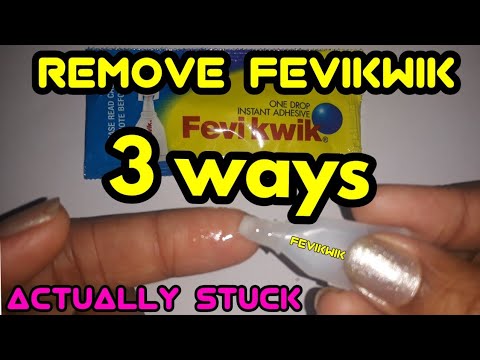 how to remove fevikwik from hand