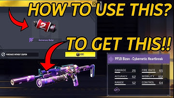 HOW TO FAST UNLOCK PP19-BIZON CYBERNETIC HEARTBREAK / HOW TO BUY ANNIVERSARY BADGES CODM