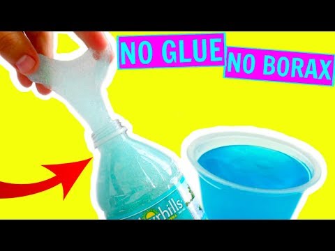 NO GLUE WATER SLIME 💦 HOW TO MAKE CLEAR SLIME WITHOUT GLUE, WITHOUT BORAX!