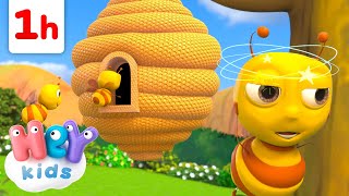 Voici la ruche où vivent les abeilles 🐝 | Chansons pour Enfants | HeyKids en Français