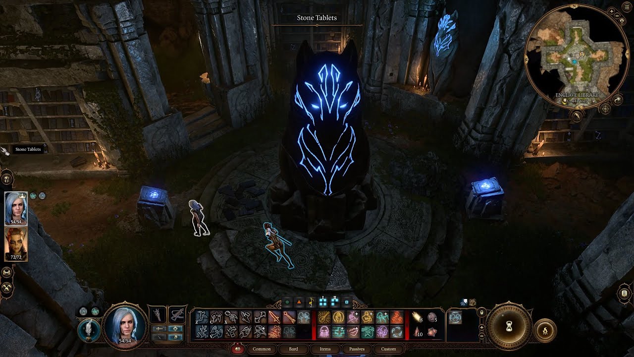 Baldur's Gate 3 enclave library rune puzzle - YouTube