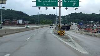 National Freeway (Interstate 68 Exits 40 to 46) eastbound