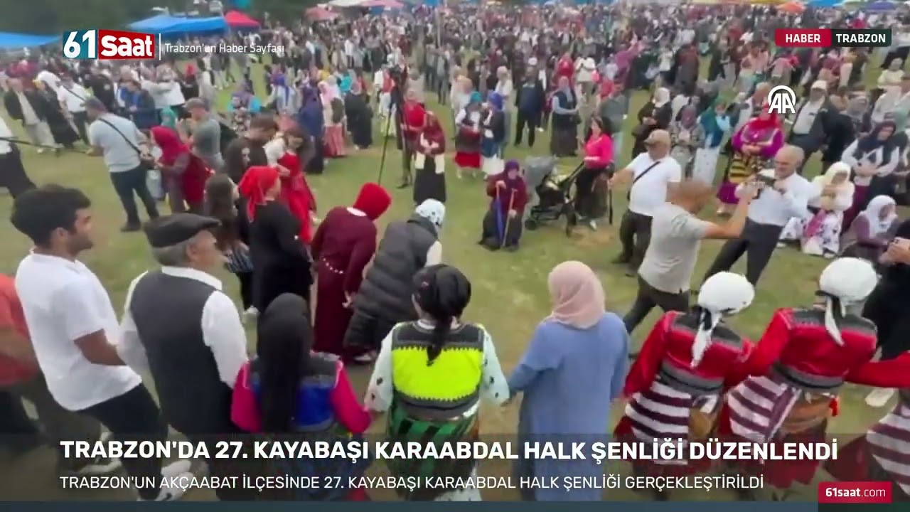 Trabzon'da 27. Kayabaşı Karaabdal Halk Şenliği düzenlendi