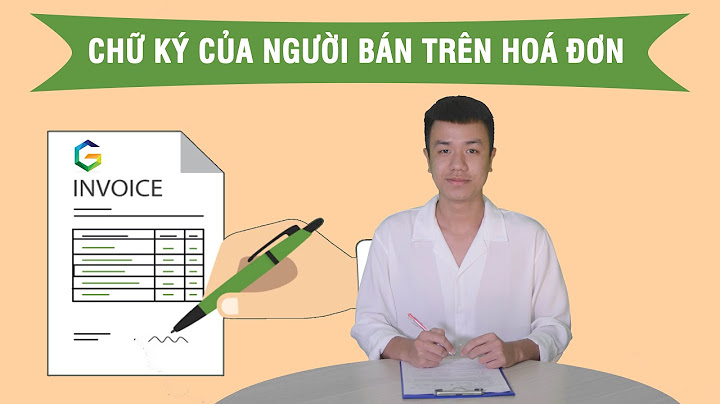 Ai ký người bán hàng ở hóa đơn bán hàng