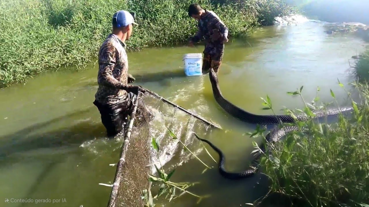 NUNCA MAIS PESCO AQUI,ISSO SAIU DO MATO E FEZ A GENTE CORRER 