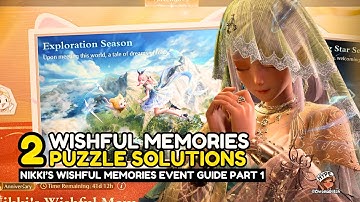 First TWO Nikki’s Wishful Memories Puzzle Solutions