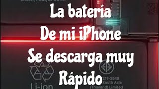 La batería de mi iPhone 6,6s se descarga muy rápido aquí la solución