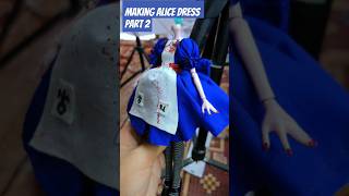 MAKING MONSTER HIGH ALICE OUTFIT #doll #monsterhigh #mh #kids #art  #diy #custom #sewing