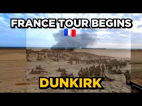 SOLO TRIP TO FRANCE. PT 1. VISITING DUNKIRK. WW2 HISTORY. DUNKIRK BEACH & CEMETERY. HONDA FIREBLADE.