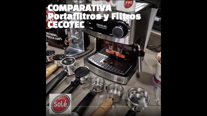 PORTAFILTRO SIN FONDO en Cecotec Power Espresso 20 AUTENTICA CREMA DE CAFÉ  