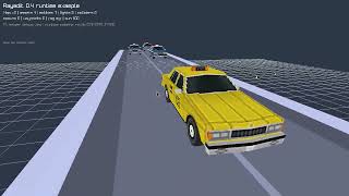 Rayedit 0.4 Demo — Taxi Chase Scene | Lightweight 3D Editor for raylib