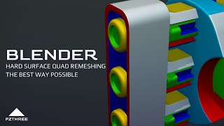 Blender - Hard Surface Quad Remeshing The Best Way Possible
