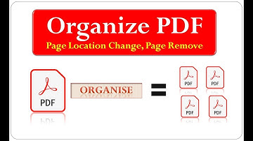 How to Pdf page Rearrange and some page remove II Organised PDF II Rearrange pdf