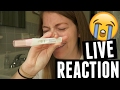 Live Pregnancy Test Reaction!! Finding out I